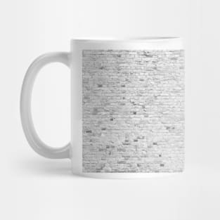Old white brick wall texture Mug